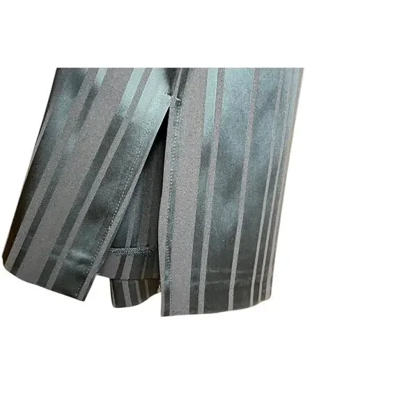 CACHE Pants Stripped Silky in Black Fabric From France Size Small Made in USA - Picture 9 of 9
